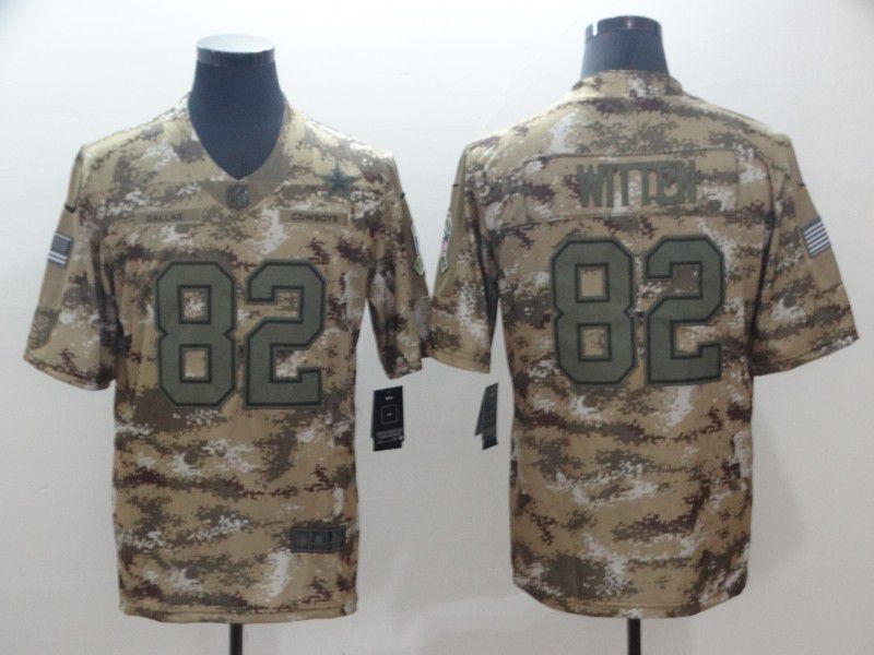 Men Dallas Cowboys #82 Witten Camo Nike Limited NFL Jersey